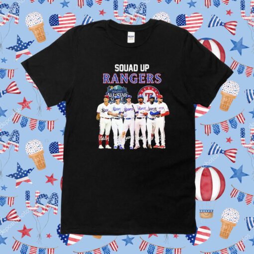Squad Up Texas Rangers Signature All Star 2023 Shirt