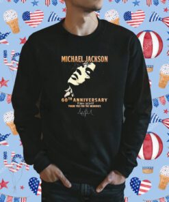 Michael Jackson 60th Anniversary 1964 2024 Thank You For The Memories Signature Tee Shirts