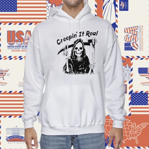 Skeleton Creepin’ It Real Halloween Shirts