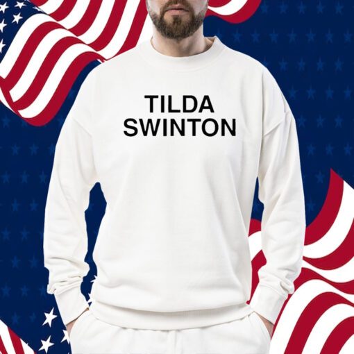 Alan Wearing A Tilda Swinton Tee Shirt