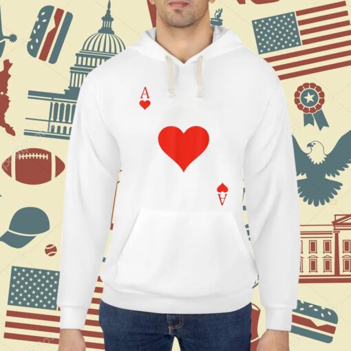 Ace of Hearts Costume Deck of Cards Playing Card Halloween T-Shirt