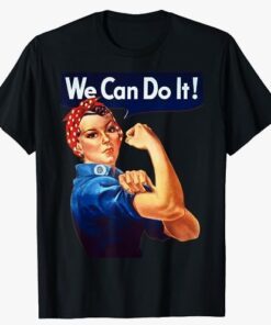 Rosie The Riveter Poster We Can Do It Feminist Retro T-Shirt