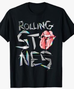 Official The Rolling Stones Glass Logo T-Shirt