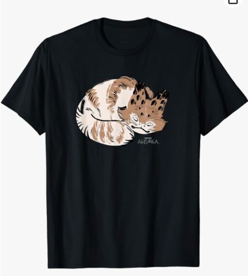 Star Wars Ahsoka Sabine Wren’s Sleeping Loth-Cat Sumi-e T-Shirt