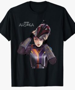 Star Wars Ahsoka Sabine Wren with Mandalorian Helmet Disney+ T-Shirt
