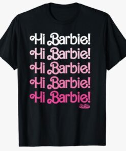 Barbie The Movie - Hi Barbie Stacked T-Shirt