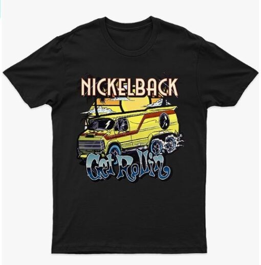 Nickelbacks Shirt, Vintage Get RollinSS Tour 2023 Tshirt, Music Tour Shirt