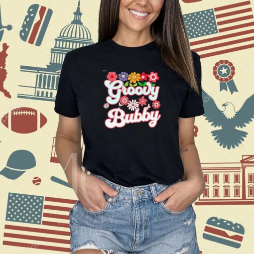 Groovy Bubby Floral Hippie Retro Daisy Flower Mother's Day Premium T-Shirt