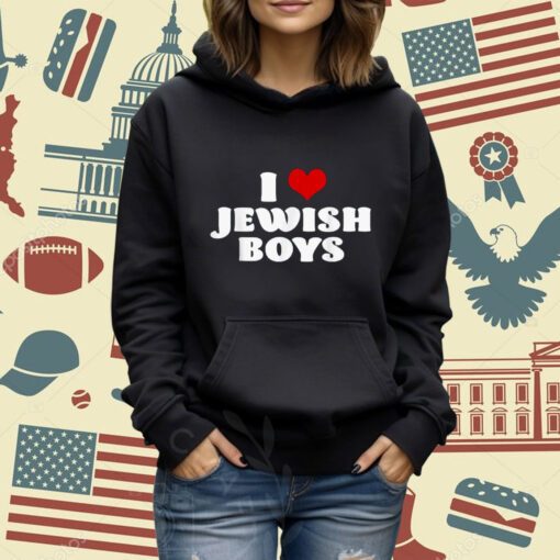 I Love Jewish Boys Red Heart Hanukkah T-Shirt