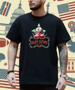 Killer Klowns from Outer Space Shorty Boxing Pose Above Logo T-Shirt