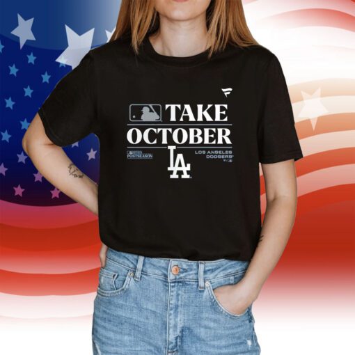 Los Angeles Dodgers Nl West Champs 2023 Take October Tee Shirt