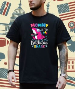 Mommy of the Shark Birthday Mom Matching Family T-Shirt