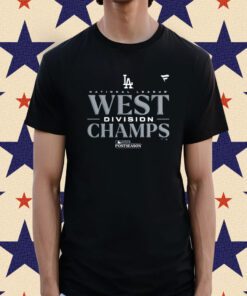 Los Angeles Dodgers 2023 Nl West Division Champions Locker Room Unisex T-Shirt