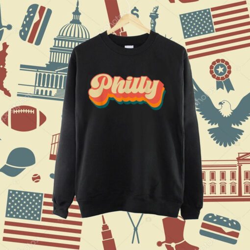 Introducing the Retro Philly Philadelphia T-Shirt, a must-have for all lovers of the City of Brotherly Love! This iconic t-shirt captures the essence of Philadelphia's rich history and vibrant culture, making it the perfect addition to your wardrobe. Crafted with meticulous attention to detail, this t-shirt showcases a retro-inspired design that pays homage to the city's iconic landmarks and symbols. From the Liberty Bell to the famous LOVE sculpture, each element is intricately woven into the fabric, creating a visually stunning and nostalgic piece of art. Made from premium quality, ultra-soft cotton, the Retro Philly Philadelphia T-Shirt offers unparalleled comfort and durability. Its breathable fabric ensures a cool and comfortable fit, making it ideal for everyday wear or special occasions. Whether you're exploring the city streets or relaxing with friends, this t-shirt will keep you feeling stylish and at ease. But the Retro Philly Philadelphia T-Shirt is more than just a fashion statement. It's a symbol of pride and connection to the city that holds a special place in your heart. By wearing this t-shirt, you become part of a community of passionate Philadelphians, united by their love for their hometown. Not only does this t-shirt offer style and comfort, but it also serves as a conversation starter. Imagine the stories and memories that will be shared as others recognize the iconic landmarks on your shirt. It's a fantastic way to connect with fellow Philadelphians or spark curiosity in those who have yet to experience the magic of this incredible city. With its timeless design and exceptional quality, the Retro Philly Philadelphia T-Shirt is a true value for any customer. It's a versatile piece that can be dressed up or down, allowing you to effortlessly express your love for Philadelphia in any setting. Whether you're a lifelong resident, a proud transplant, or simply a fan of this remarkable city, this t-shirt is a must-have addition to your collection. In summary, the Retro Philly Philadelphia T-Shirt is more than just a piece of clothing; it's a symbol of pride, a conversation starter, and a connection to the vibrant spirit of Philadelphia. Embrace the nostalgia, celebrate the landmarks, and wear your love for the City of Brotherly Love with pride. Get your Retro Philly Philadelphia T-Shirt today and let your passion for Philadelphia shine!