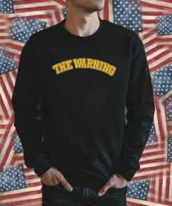 The Warning Varsity Black Tee Shirt
