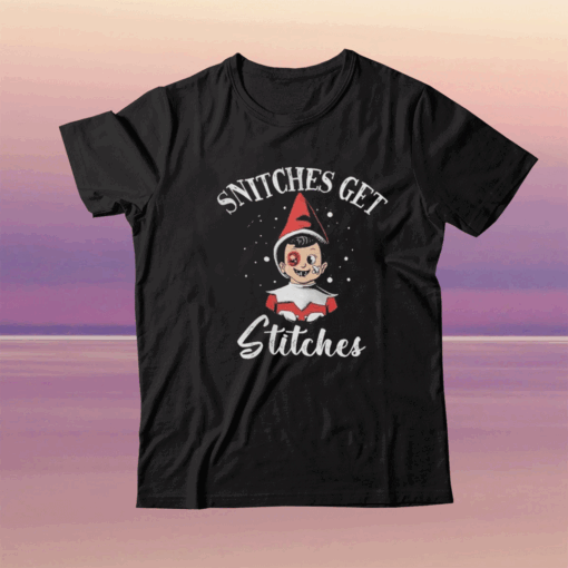 Snitches Get Stitches The Elf Xmas T-Shirt