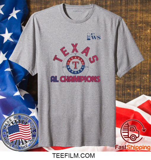 Texas Rangers 2023 American League Champions Power Play Tri Blend Shirts