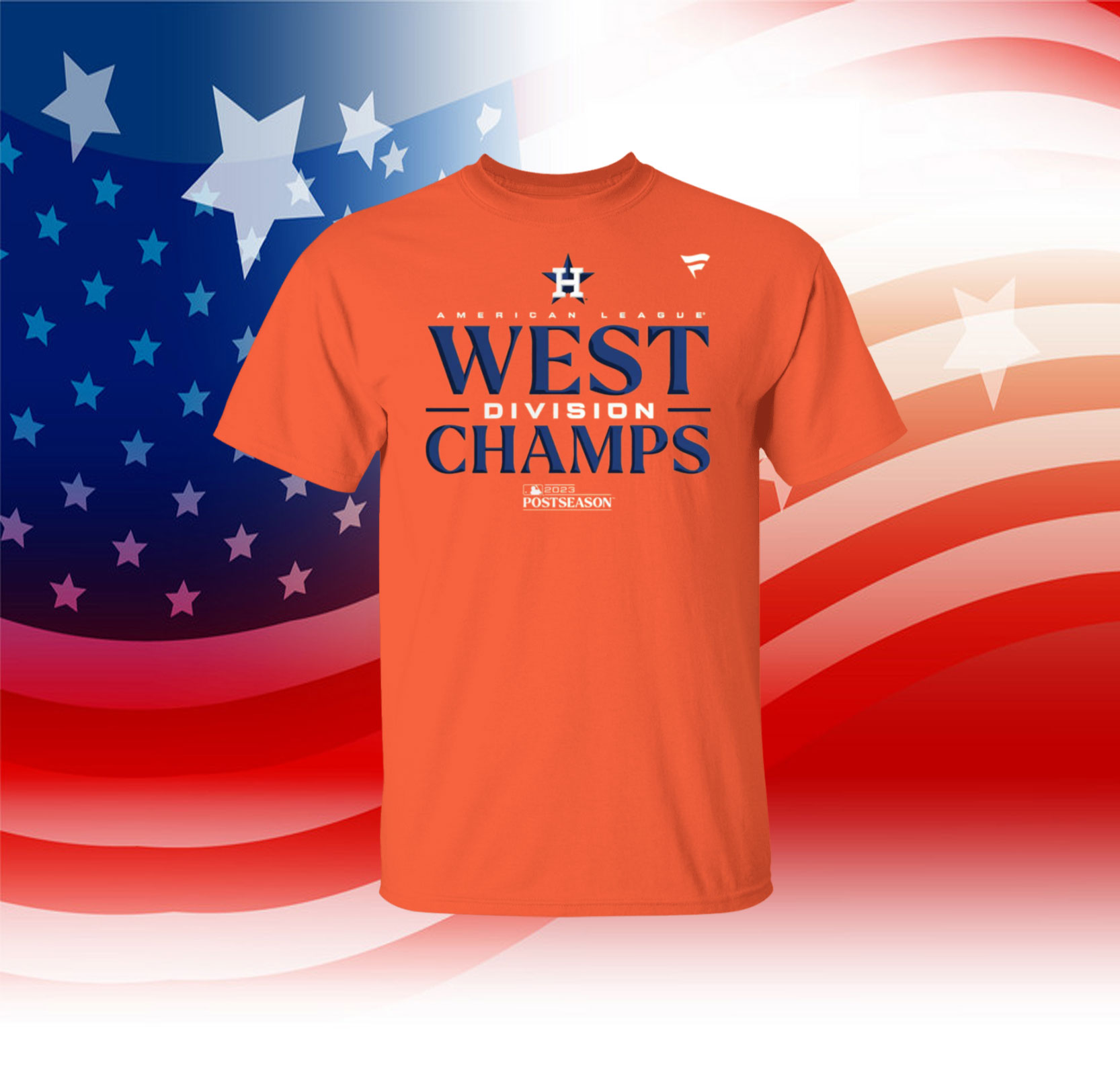 Quality 2023 AL West Division Champions Houston Astros Team Unisex T-Shirt  - Roostershirt