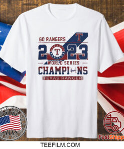 Official Go Rangers 2023 Texas Rangers American League Champions TShirt