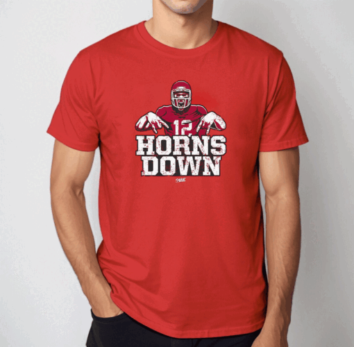 Horns Down For Oklahoma College Fans Shirt