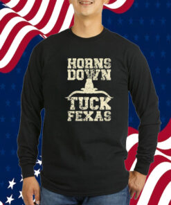 Official Horns Down Tuck Fexas Game Day Oklahoma Beat Texas TShirt