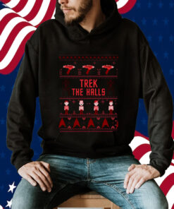 Trek The Halls Logo Christmas Star Trek 2024 Shirt