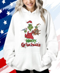 Santa Grinch Merry Grinchmas Nurse Light T-Shirt