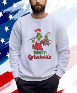 Santa Grinch Merry Grinchmas Nurse Light T-Shirt