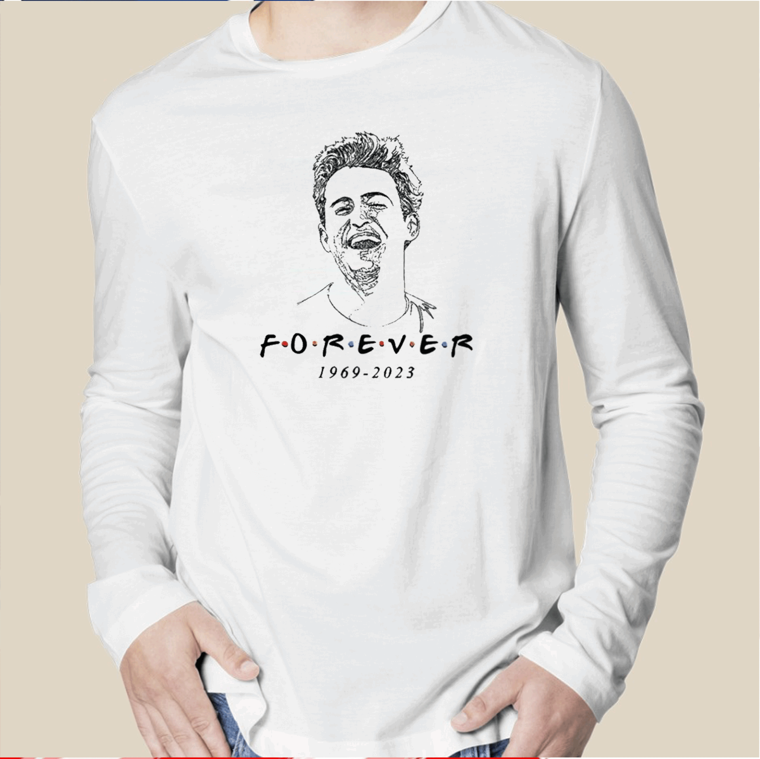 Rare Vintage Friends 1969 2023 Forever Matthew Perry Shirts