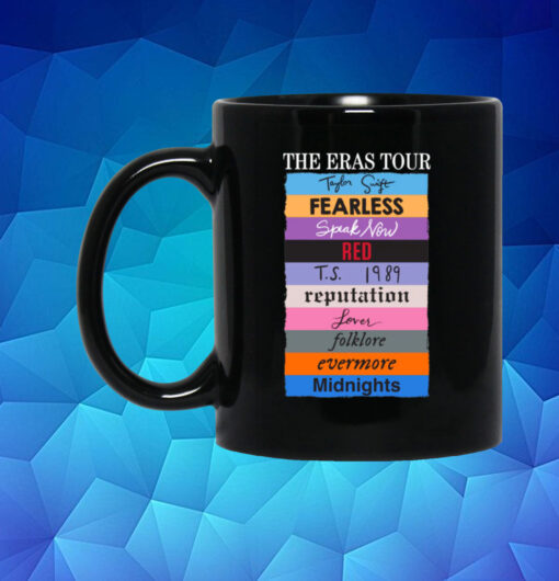 Official The Eras Tour Taylor Swift Fearless Speak Now Red TS 1989 Reputation Lover Folklore Evermore Midnights Mug