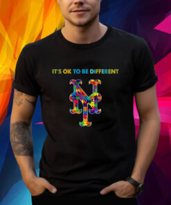 MLB 2023 New York Mets Autism It’s Ok To Be Different TShirt