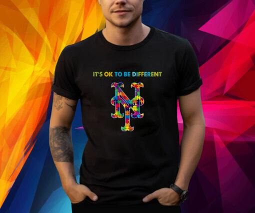 MLB 2023 New York Mets Autism It’s Ok To Be Different TShirt