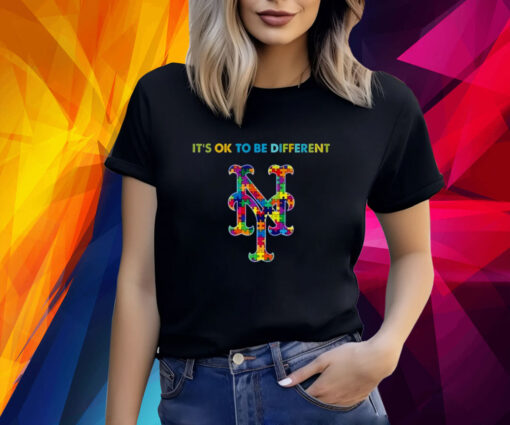 MLB 2023 New York Mets Autism It’s Ok To Be Different TShirts