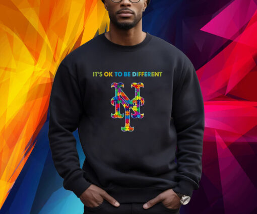 MLB 2023 New York Mets Autism It’s Ok To Be Different Sweatshirt Shirt