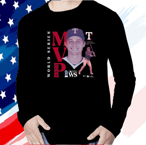 Corey Seager Texas Rangers 2023 World Series Champions Mvp Long Sleeve Shirt
