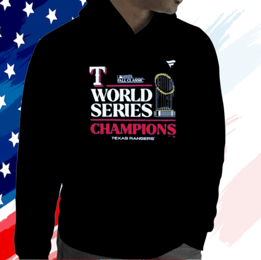 Texas Rangers Fanatics Branded 2023 World Series Champions Locker Room Shirt