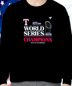 Texas Rangers Fanatics Branded 2023 World Series Champions Locker Room Sweatshirt