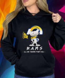 Los Angeles Rams x Snoopy I’ll Be There For You Hoodie Shirt