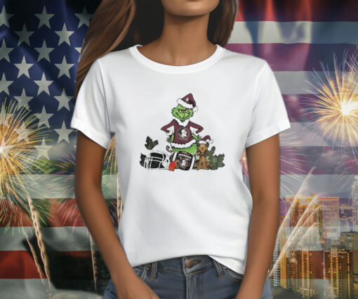 Ncaa Grinch The Grinch And Florida State Seminoles Christmas T-Shirt