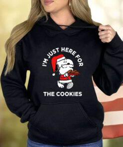 I’M Just Here For The Cookies Peanuts Santa Snoopy Dog Christmas Hoodie