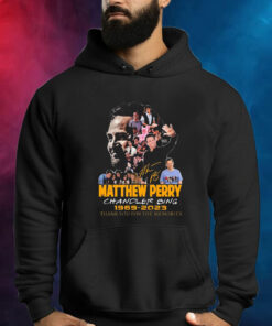 Matthew Perry Chandler Bing 1969 2023 Thank You For The Memories Signatures Hoodie Shirt