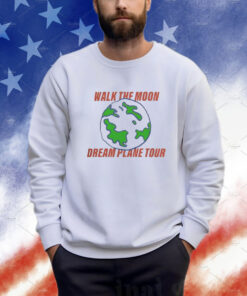 Walk The Moon Merch Globe Dream Plane Tour T-Shirt