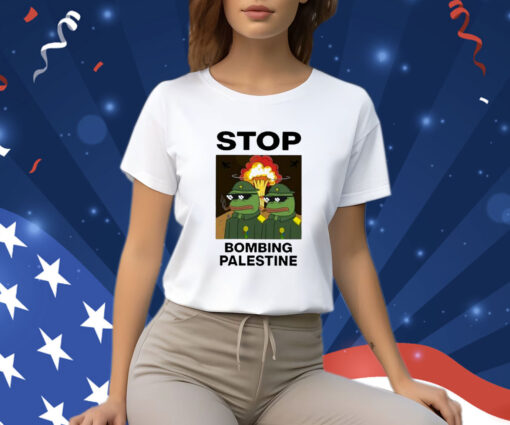 Stop Bombing Palestine Women T-Shirt