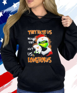 Santa Grinch Christmas They Hate Us Because Ain’t Us Texas Longhorns T-Shirt