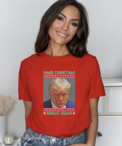Trump Mugshot Make Christmas Great Again T-Shirt
