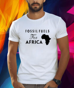 Jusper Machogu Wearing Fossil Fuels For Africa TShirts