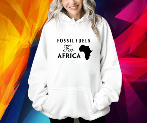 Jusper Machogu Wearing Fossil Fuels For Africa Hoodie Shirt