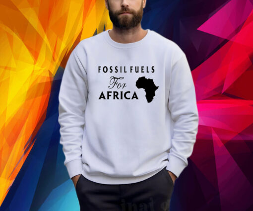 Jusper Machogu Wearing Fossil Fuels For Africa Sweatshirt Shirt