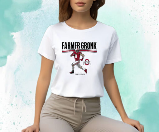 Ohio State Buckeyes Football Cade Stover Farmer Gronk T-Shirt