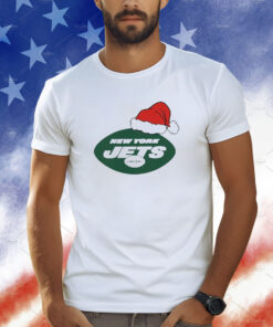 New York Jets Santa Logo Christmas Holiday T-Shirt